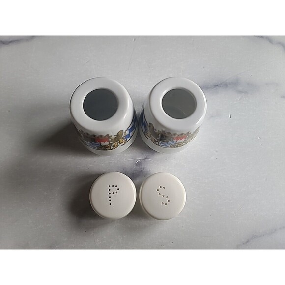 Vintage BAVARIA COAT OF ARMS Salt & Pepper Shakers Seltmann Welden  West Germany - Picture 5 of 10